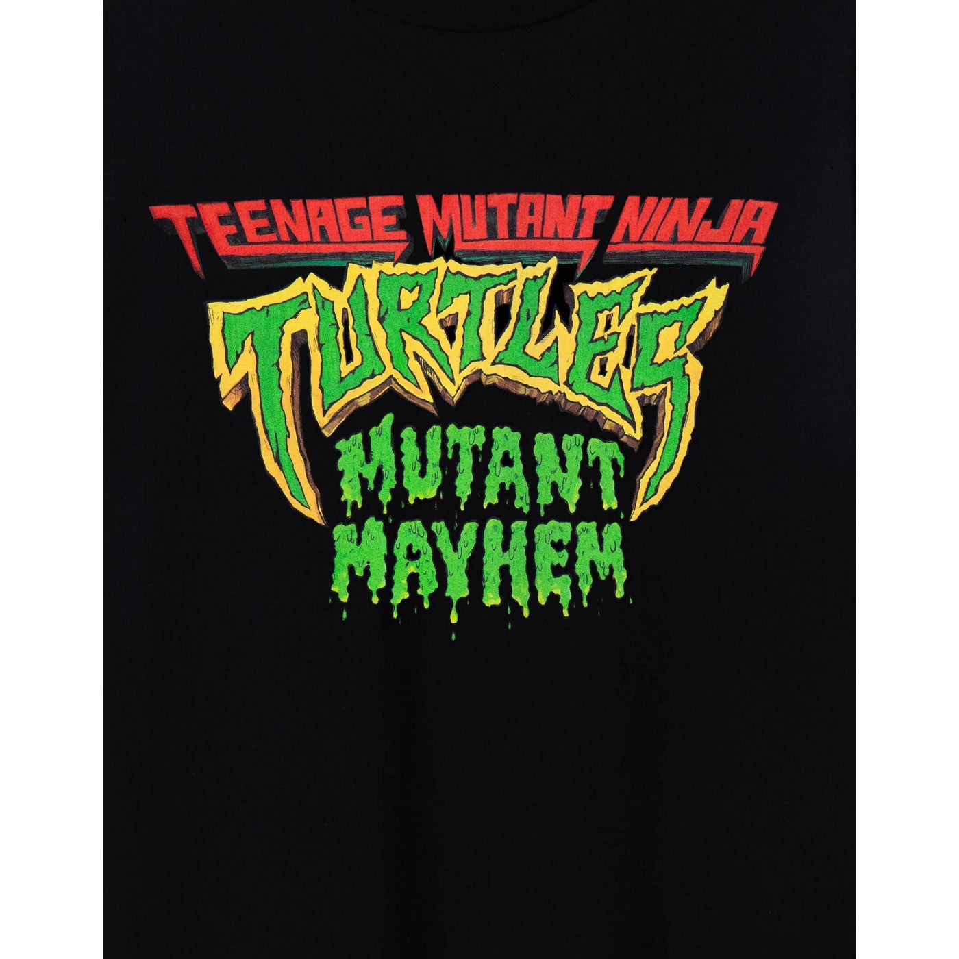 Black - Pack Shot - Teenage Mutant Ninja Turtles: Mutant Mayhem Mens Logo T-Shirt