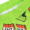 Green-Black - Side - Minecraft Boys Creeper Swim Shorts