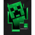 Black-Green - Side - Minecraft Boys Creeper Inside Hoodie