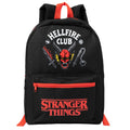 Black - Front - Stranger Things Hellfire Club Backpack