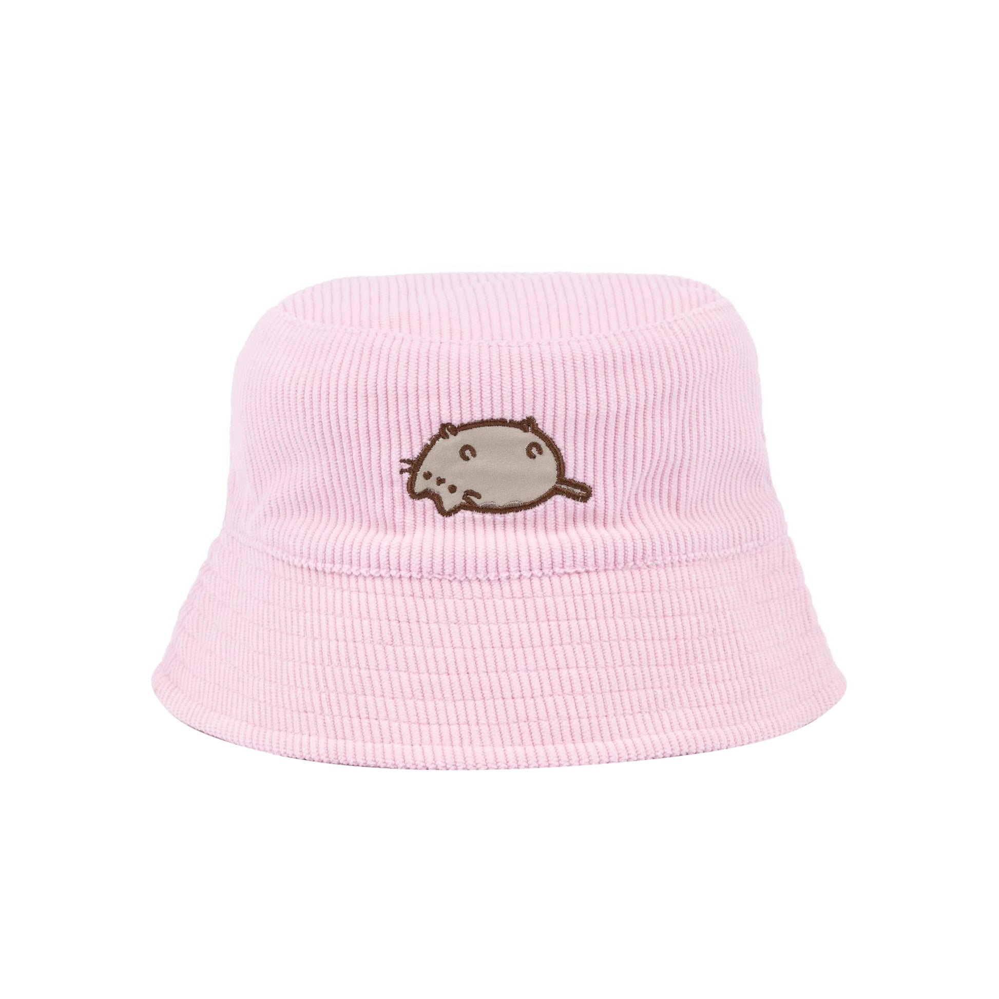 Pink - Front - Pusheen Womens-Ladies Cord Bucket Hat
