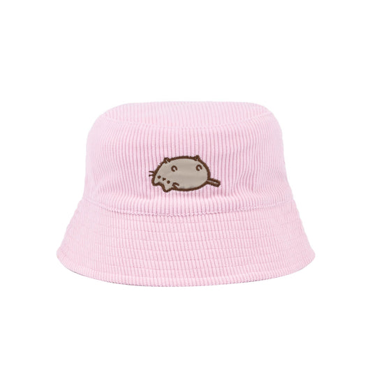 Pink - Front - Pusheen Womens-Ladies Cord Bucket Hat