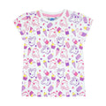 White - Front - Peppa Pig Girls All-Over Print T-Shirt