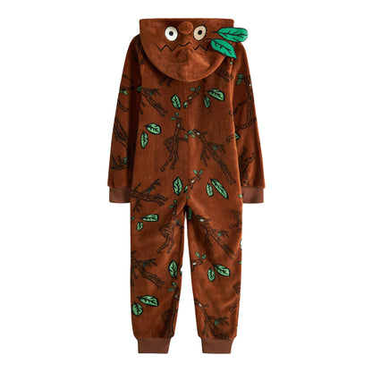Brown - Back - The Gruffalo Childrens-Kids Stickman Onesie