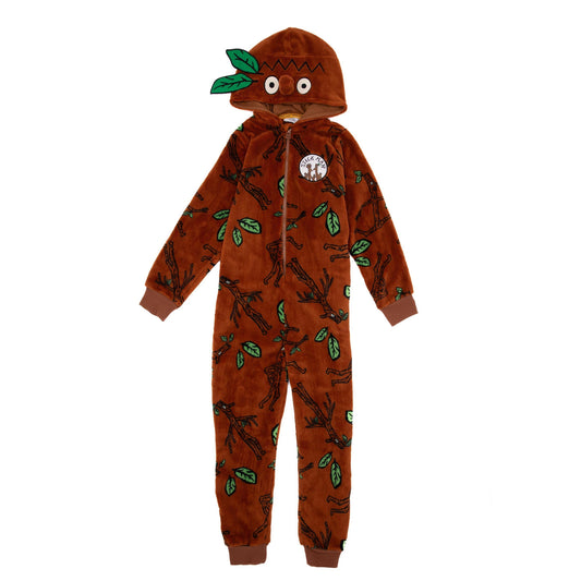 Brown - Front - The Gruffalo Childrens-Kids Stickman Onesie