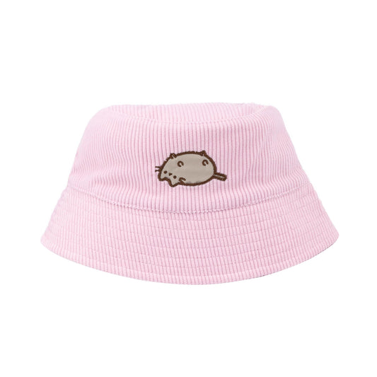 Pink - Front - Pusheen Girls Cord Bucket Hat