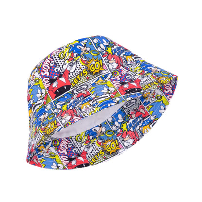 Multicoloured - Side - Sonic The Hedgehog Unisex Adult Comic Bucket Hat
