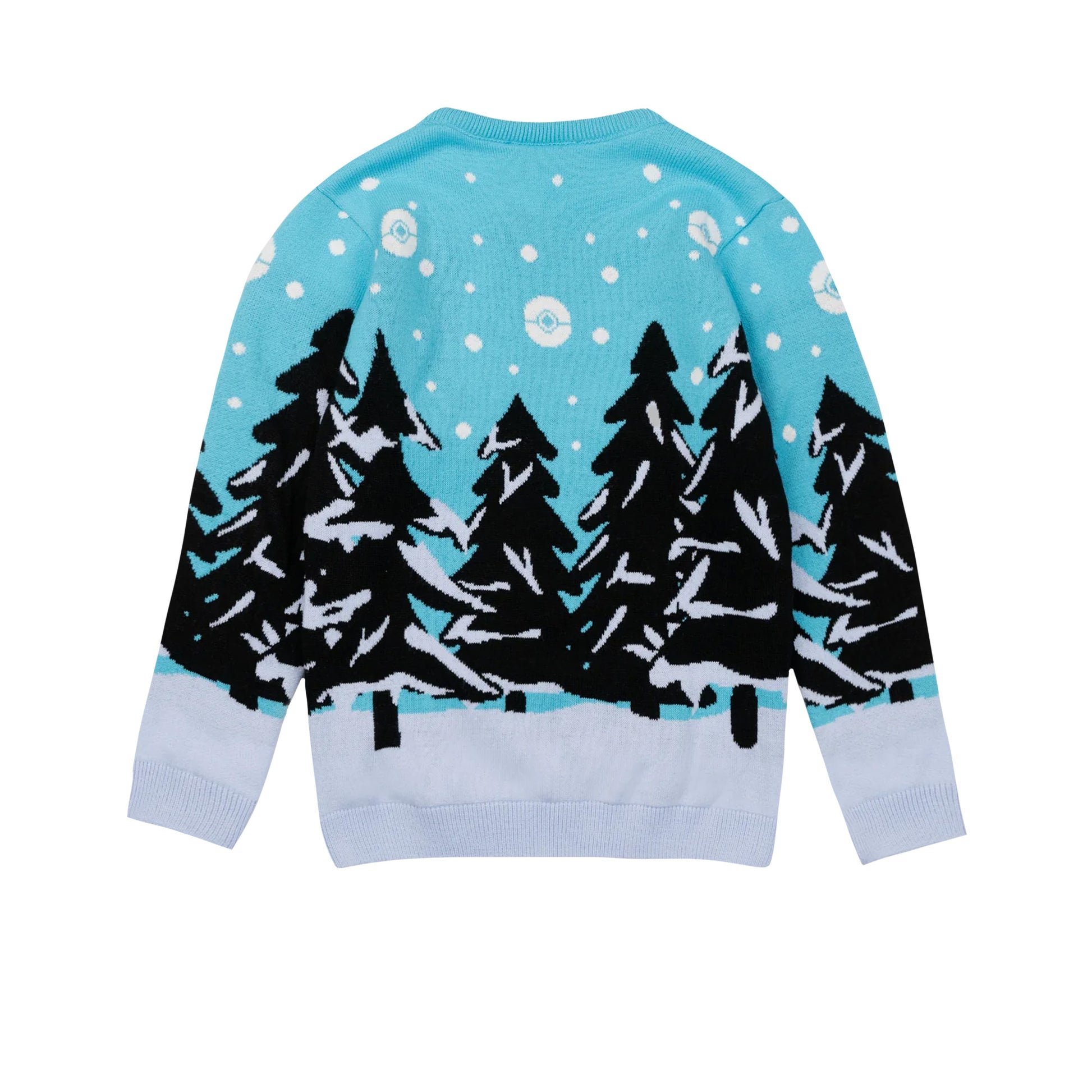 Blue - Back - Pokemon Childrens-Kids Knitted Jumper