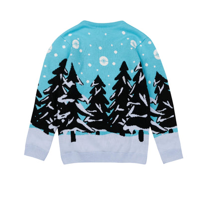 Blue - Back - Pokemon Childrens-Kids Knitted Jumper