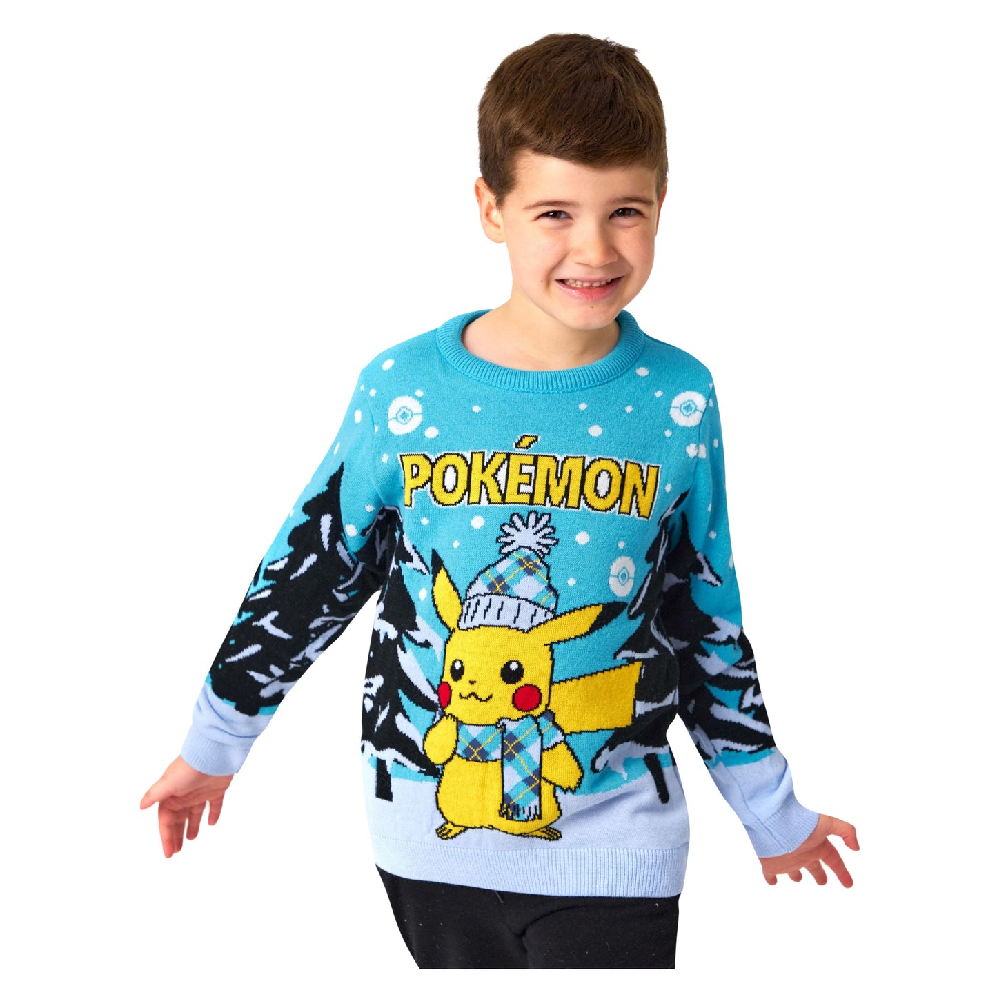 Blue - Lifestyle - Pokemon Childrens-Kids Knitted Jumper