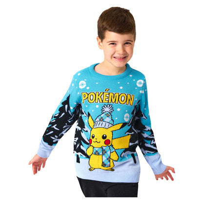 Blue - Lifestyle - Pokemon Childrens-Kids Knitted Jumper