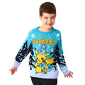 Blue - Front - Pokemon Childrens-Kids Knitted Jumper