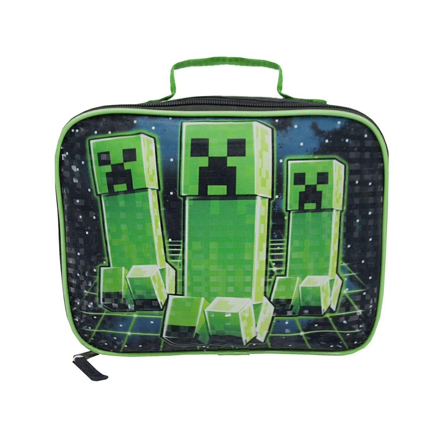 Green-Black - Front - Minecraft Creeper Lunch Box