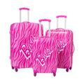 Pink - Front - Barbie Hardshell 4 Wheeled Suitcase