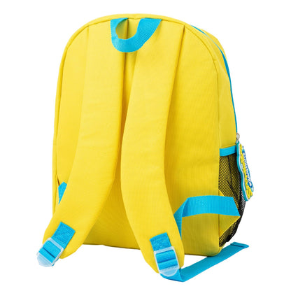 Yellow-Blue - Back - SpongeBob SquarePants Logo Backpack Set