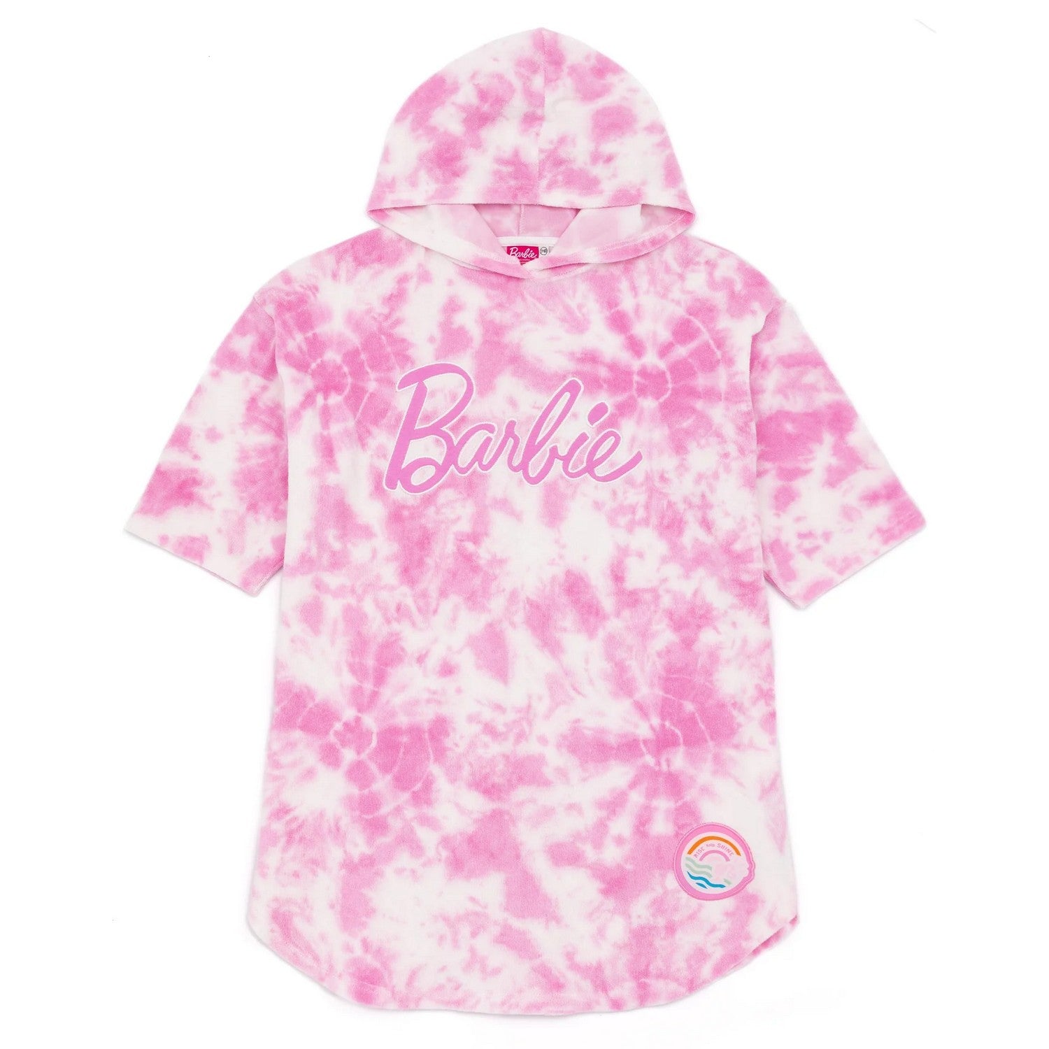 Pink - Front - Barbie Girls Tie Dye Poncho
