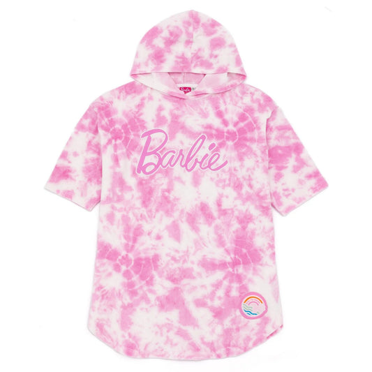 Pink - Front - Barbie Girls Tie Dye Poncho