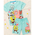 Blue - Front - SpongeBob SquarePants Childrens-Kids Short Pyjama Set