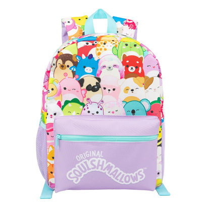 Purple - Side - Squishmallows Logo Backpack Set
