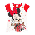 Red - Back - Disney Girls Minnie Mouse Short Pyjama Set