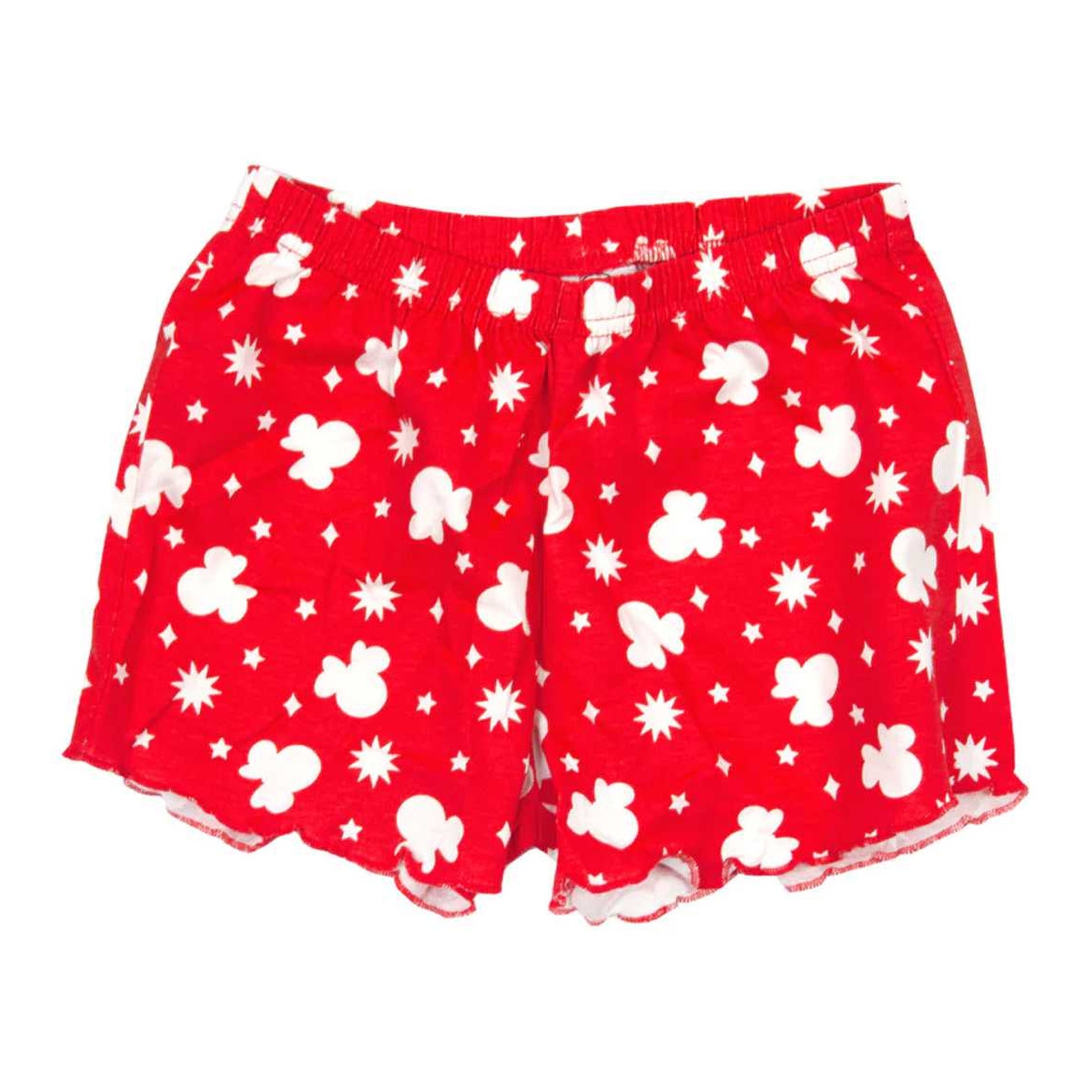 Red - Side - Disney Girls Minnie Mouse Short Pyjama Set