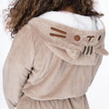 Brown - Side - Pusheen Womens-Ladies Novelty Robe