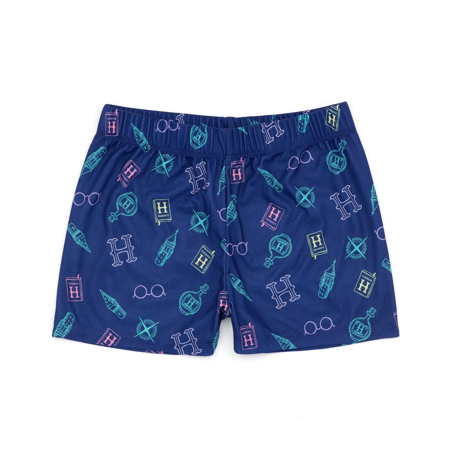 Blue - Side - Harry Potter Childrens-Kids Short Pyjama Set