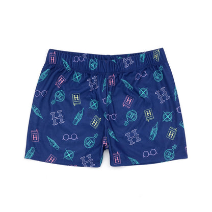Blue - Side - Harry Potter Childrens-Kids Short Pyjama Set