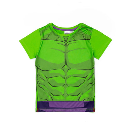 Purple-Green - Back - Hulk Boys Printed Pyjama Set