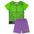 Purple-Green - Front - Hulk Boys Printed Pyjama Set
