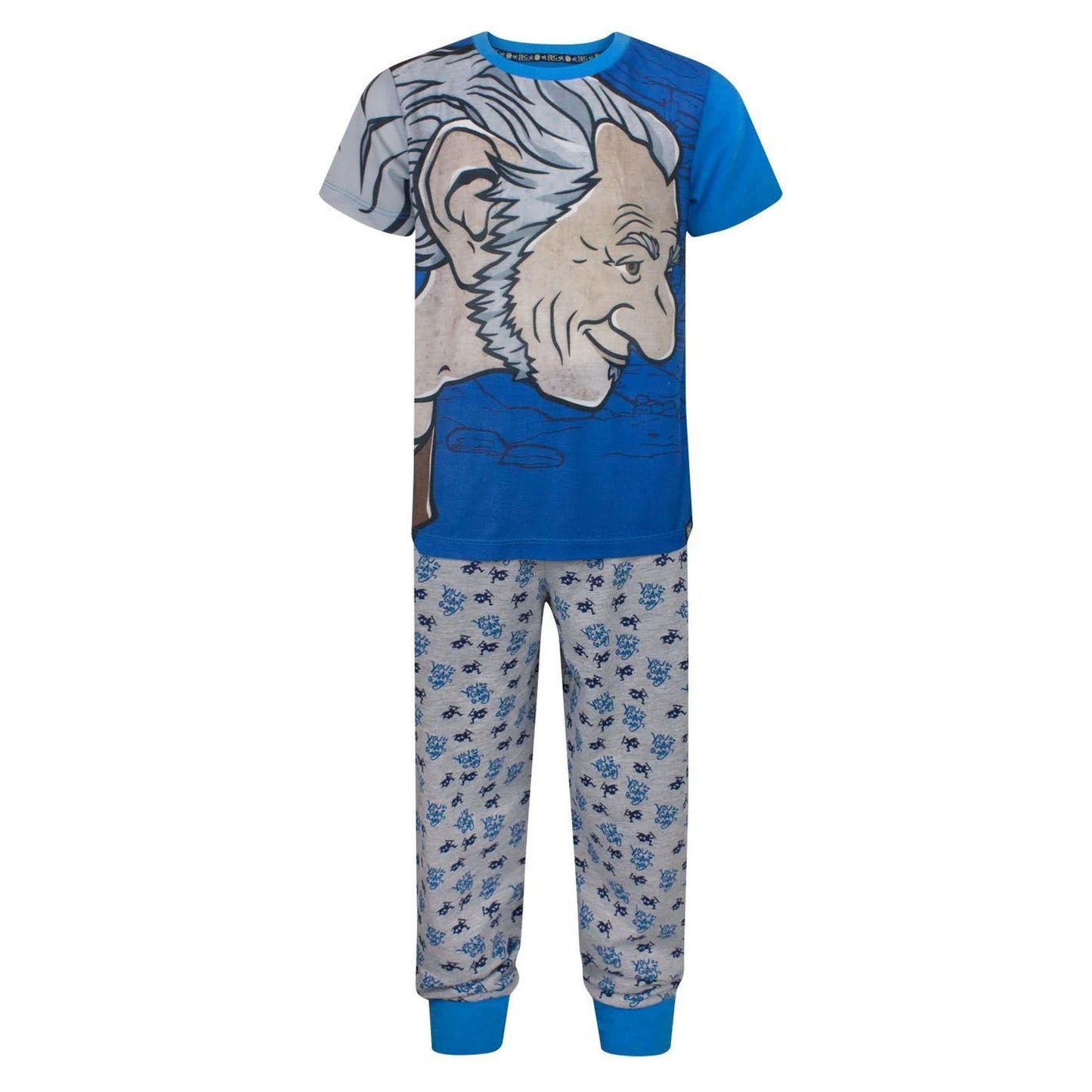 Blue - Front - The BFG Boys Giant Country Pyjama Set