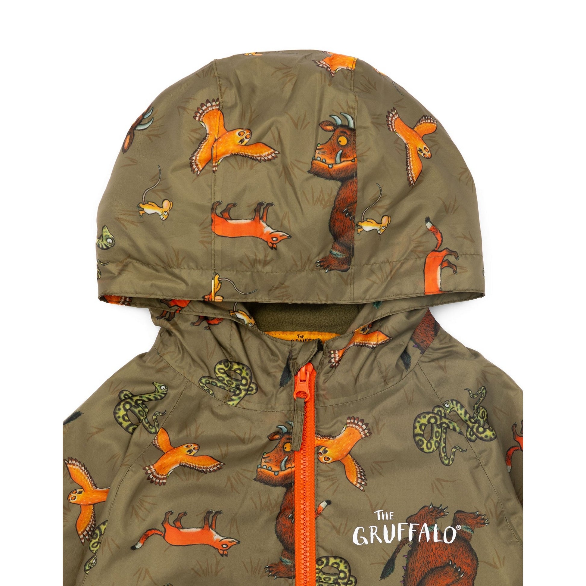 Multicoloured - Side - The Gruffalo Childrens-Kids Waterproof Raincoat