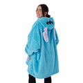 Blue - Back - Lilo & Stitch Womens-Ladies Hoodie Blanket