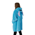 Blue - Back - Lilo & Stitch Girls Hoodie Blanket