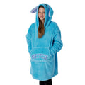 Blue - Side - Lilo & Stitch Girls Hoodie Blanket