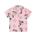 Pink - Side - Disney Girls Minnie Mouse Pyjama Set