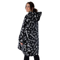 Black-White - Back - Stranger Things Unisex Adult Hellfire Club Hoodie Blanket