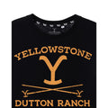 Black - Back - Yellowstone Mens Dutton Ranch Short-Sleeved T-Shirt