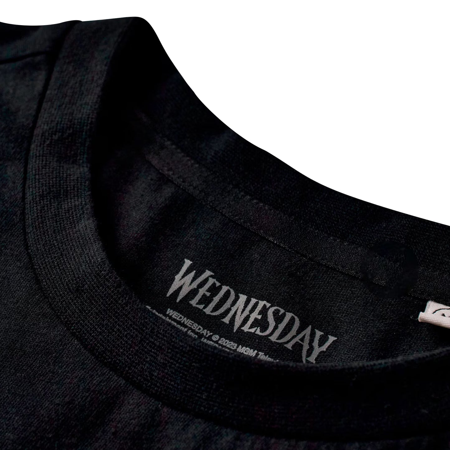 Black - Side - Wednesday Womens-Ladies Nevermore Academy T-Shirt