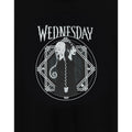Black - Pack Shot - Wednesday Womens-Ladies Back To Back T-Shirt