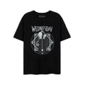 Black - Front - Wednesday Womens-Ladies Back To Back T-Shirt