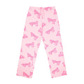 Pink - Side - Barbie Womens-Ladies Logo Pyjama Set