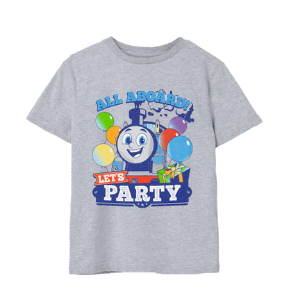 Grey Marl - Front - Thomas & Friends Mens Let´s Party T-Shirt
