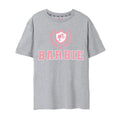 Grey Marl - Front - Barbie Womens-Ladies Collegiate Logo T-Shirt