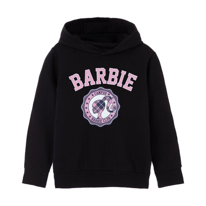 Black - Front - Barbie Girls Collegiate Hoodie