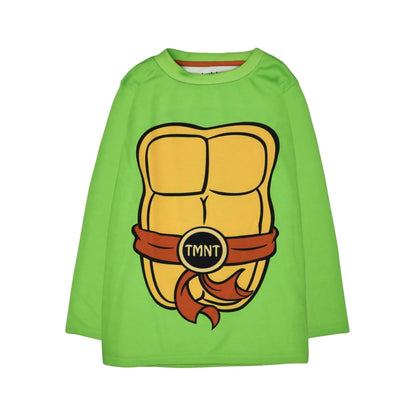 Green - Back - Teenage Mutant Ninja Turtles Boys Printed Long Pyjama Set