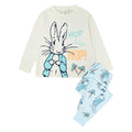 Blue - Front - Peter Rabbit Boys Hop Printed Long Pyjama Set