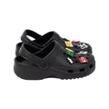 Black - Side - Minecraft Childrens-Kids Charm Clogs