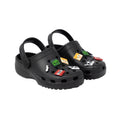 Black - Front - Minecraft Childrens-Kids Charm Clogs