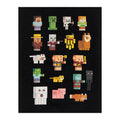 Black - Side - Minecraft Childrens-Kids Sprites Hoodie